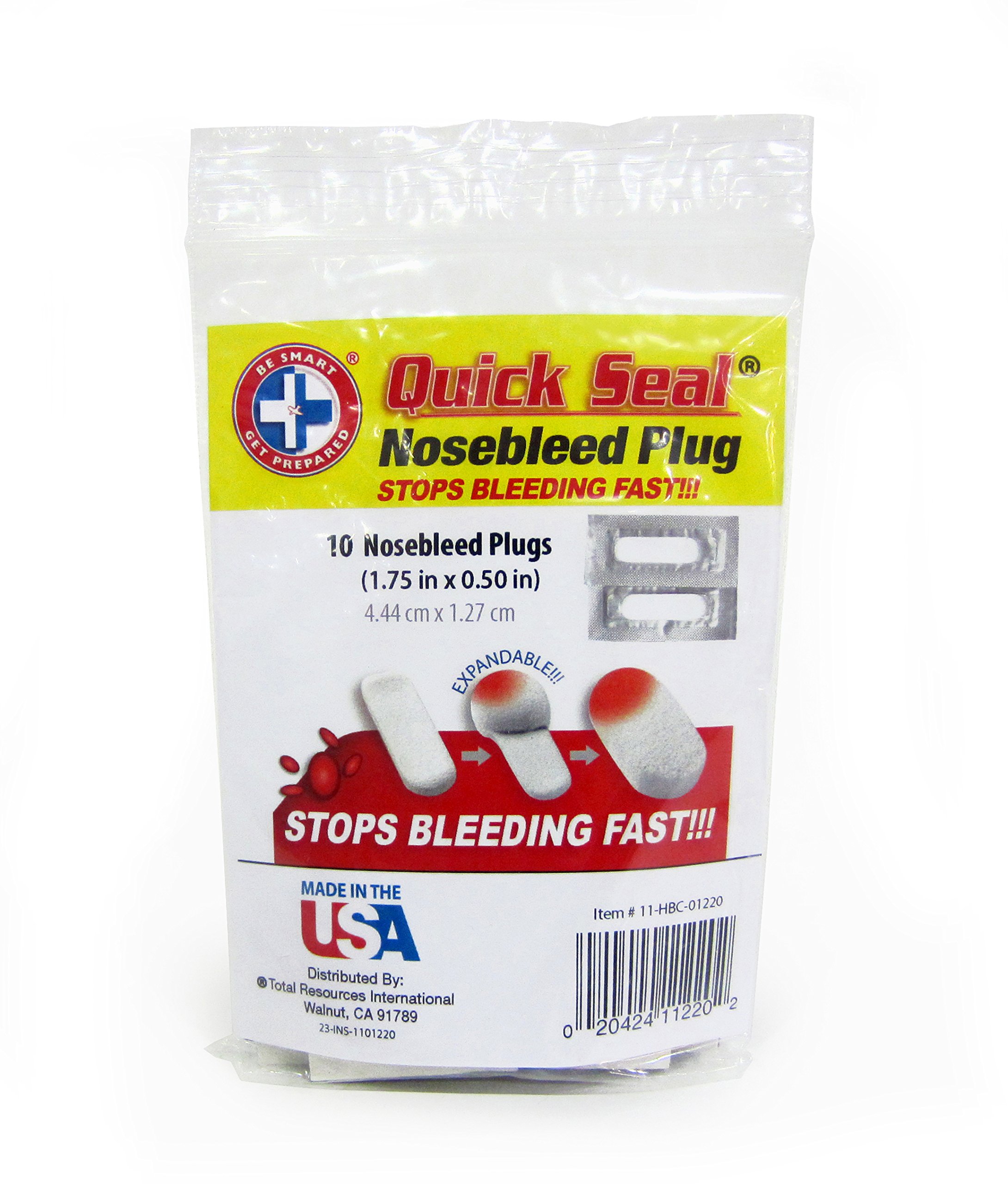 Be Smart Get Prepared Quick Seal Nosebleed Plugs 10 Plugs