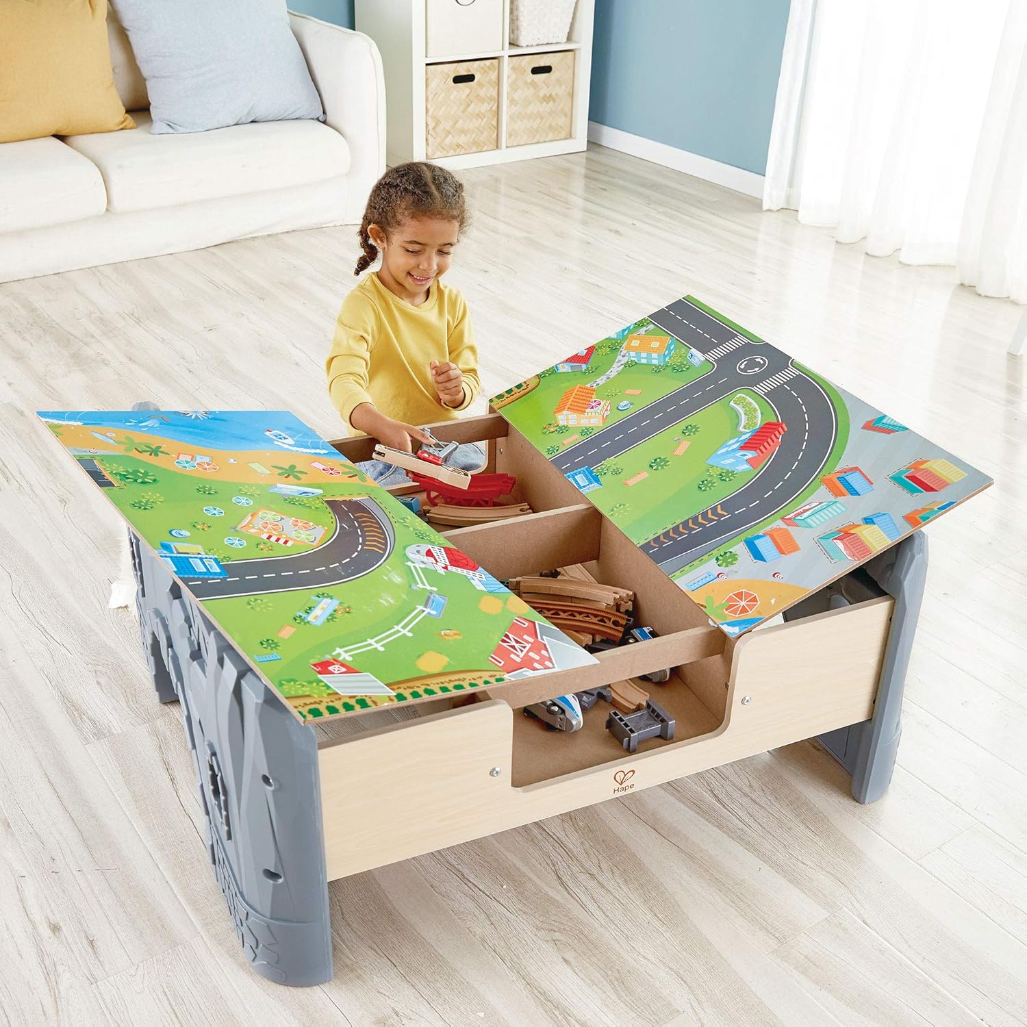 hape train table