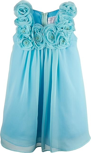 aqua chiffon dress