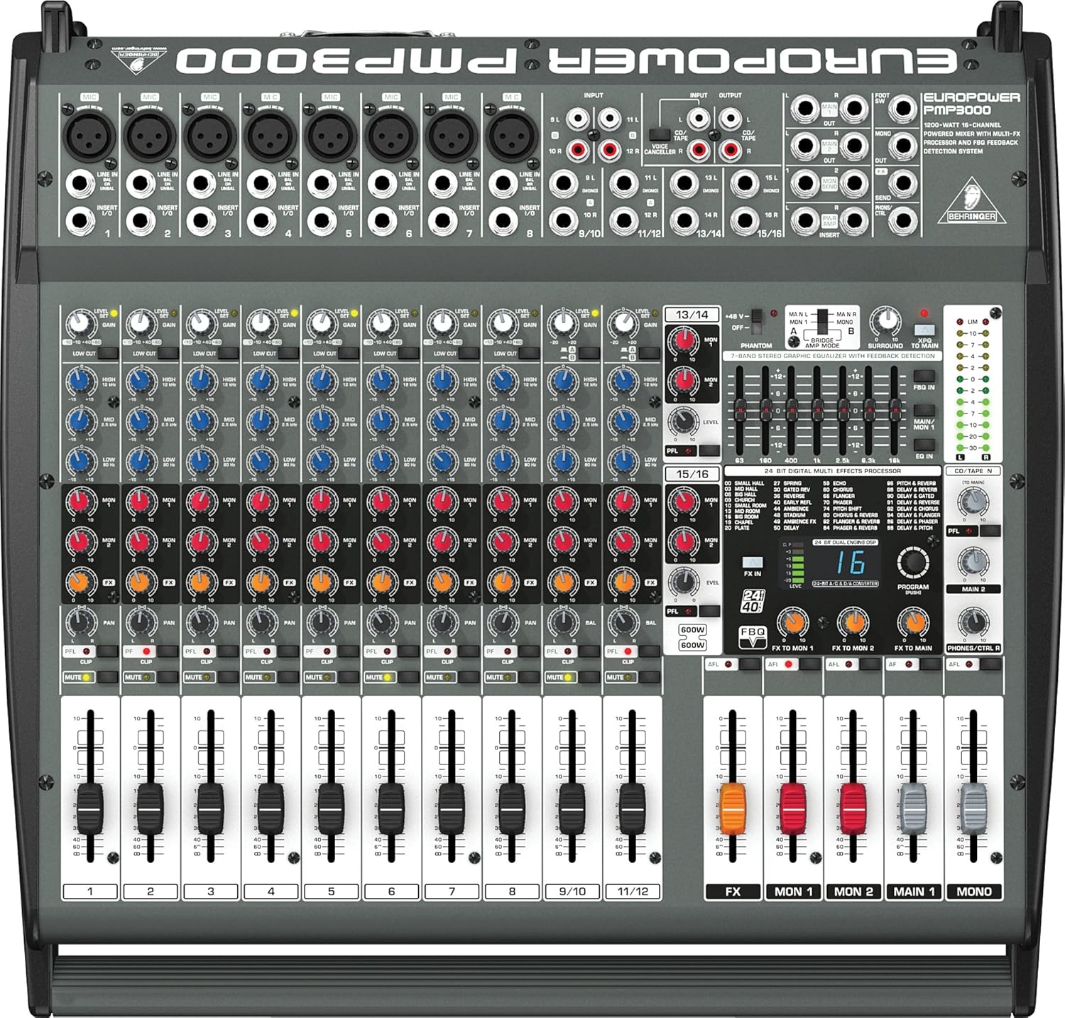 Behringer PMP3000 Powered Mixer (PMH3000) Amazon.co.uk Musical