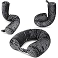 Cloudz Flex Universal Memory Foam Travel Neck and Body Pillow - Black