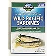 Wild Planet Wild Pacific Sardines in Extra Virgin Olive Oil, 4.4 Ounce (6 Count)