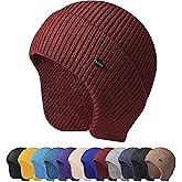 HiRui Knit Beanie Hats Winter Hats Ear Covers for Men Women-Warm Daily Headwear