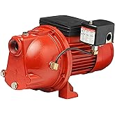 Red Lion RL-SWJ100 1 HP, 17 GPM Dual Voltage (115/230 Volts) Cast Iron Shallow Well Jet Pump, Red, 97081001
