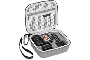 Osmo Nano Case, Protective Carrying Case for DJI Osmo Nano Accessories, Portable PU Leather Storage Bag for Travel Outdoor Vl