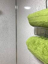 DBS White Sparkle Shower Wall Panels 1m x 2.4m PVC Cladding Wet Wall view 3