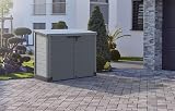 Duramax Cedargrain StoreAway 1200L Plastic Garden Storage Shed Grey view 7