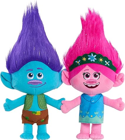 Amazon.com: Trolls World Tour Poppy \u0026 Branch - Juego de 2 peluches de la amistad: Toys \u0026 Games
