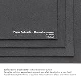 Clairefontaine Pastelmat Block 360gsm 18x24 Anthracite 12 Sheets No.6 view 4