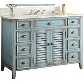 Amazon.com: 46 Inch Abbeville Cottage Plantation Style Bathroom Vanity ...