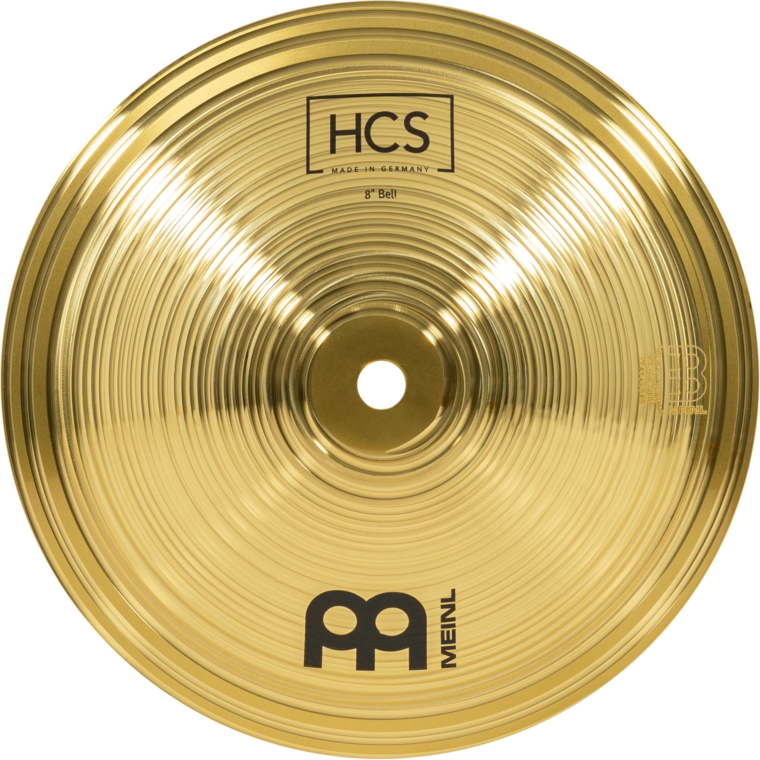 Meinl Cymbals HCS Bell Cymbal 8 inch (Video) for Drum Set (20,32cm) Traditional Finish Brass, Made in Germany (HCS8B)