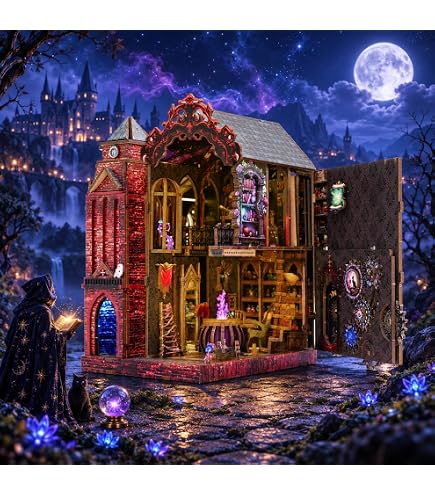 Amazon.com: ETKVR Book Nook Kit, DIY Miniature House Dollhouse Kit