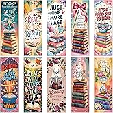 Cosmisun Book Lover Bookmarks Gifts - 100 Pcs Vintage Reading Bookmark Retro Floral Reader Double-Sided Page Markers Clips Book Mark for Women Men Student Teacher Bookish Bookworm Party Supplies