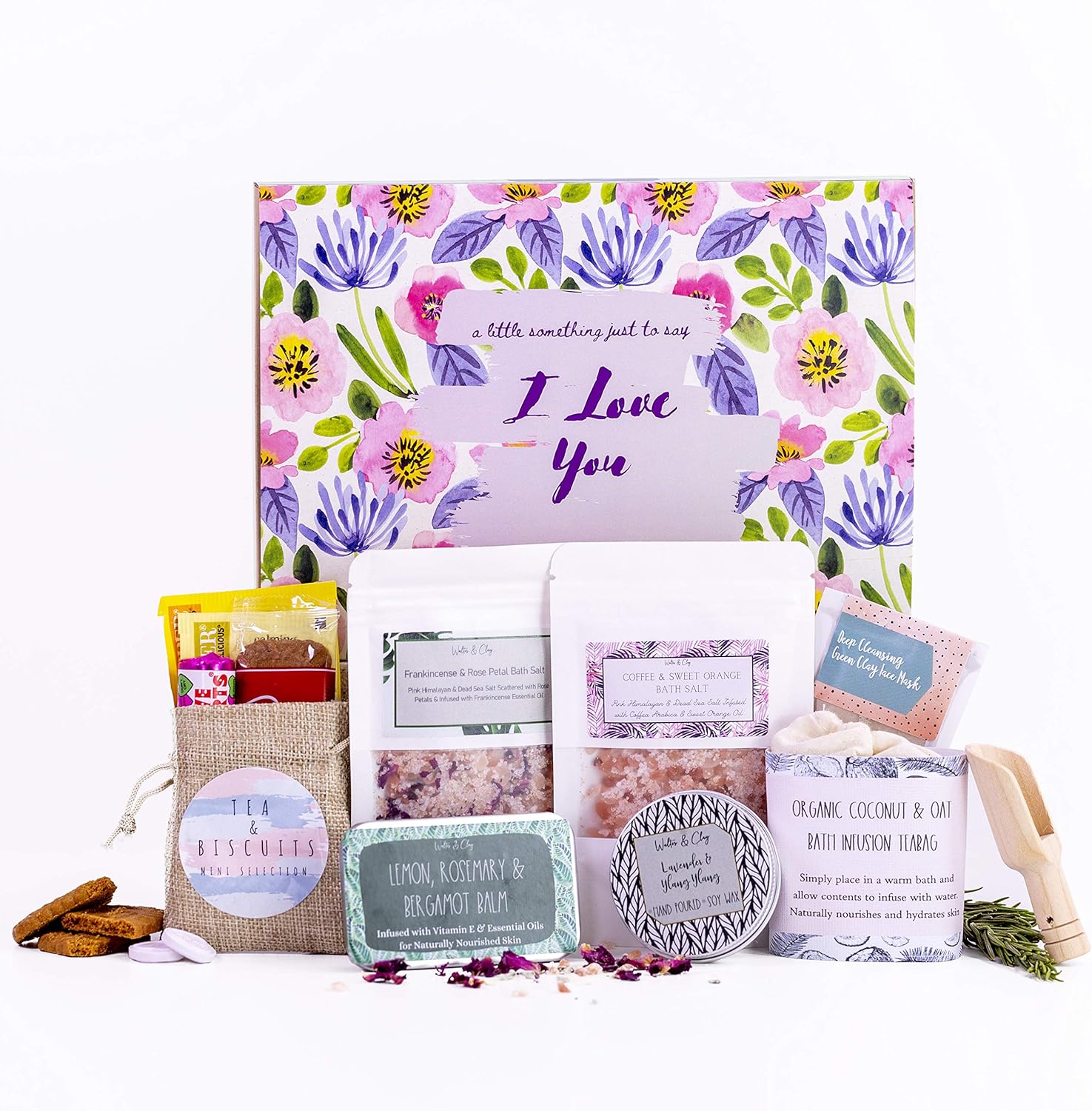 100% Natural, Vegan & Handmade in the UK Pamper Hamper/Gift Box/Bath Set Relaxation Gifts for Women. Perfect Friendship - Image 3