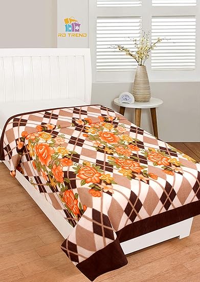 RD TREND Fleece Blankets Single Bed:60X90 Inch- Multicolor (313)