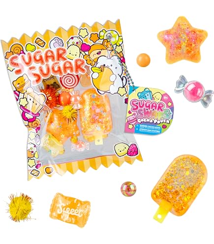 Amazon.com: ORB Sugar Swaps Gacha Pouch Squishy Keychain Charm