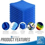 TDBS Microfibre Cleaning Cloth Large 40x40cm 10 Blue Super Absorbent view 5