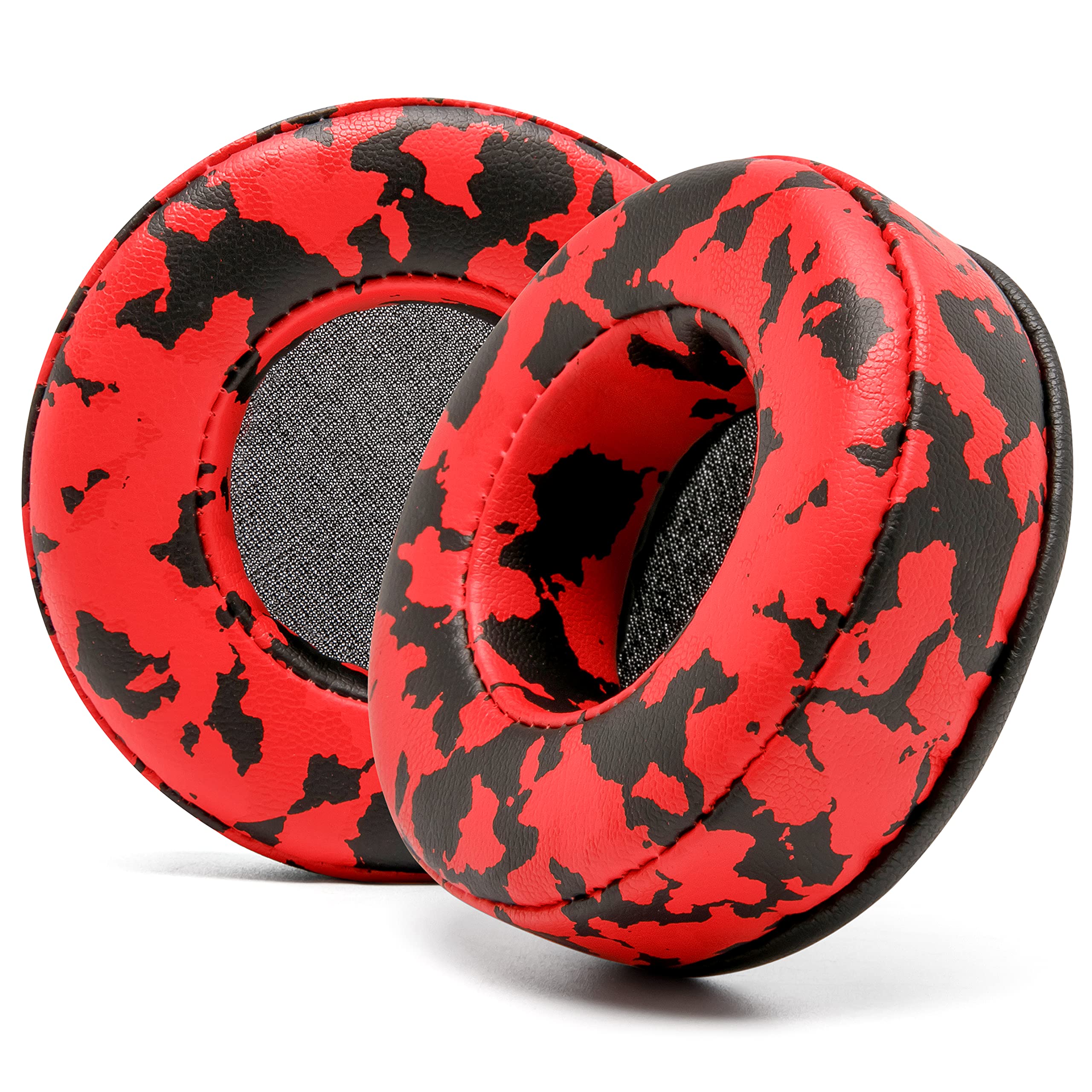 WC Wicked Cushions Extra Thick Premium Earpads For Skullcandy Hesh Wired & Hesh 2 Wireless Headphones - Red Camo