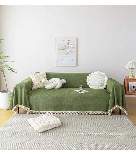 Amazon.com: VCTOPS Vintage Jacquard Sofa Covers for Sectional