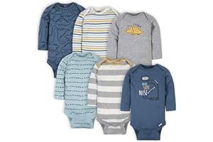 Gerber Baby Boys 6-pack Long-sleeve Onesies Bodysuit