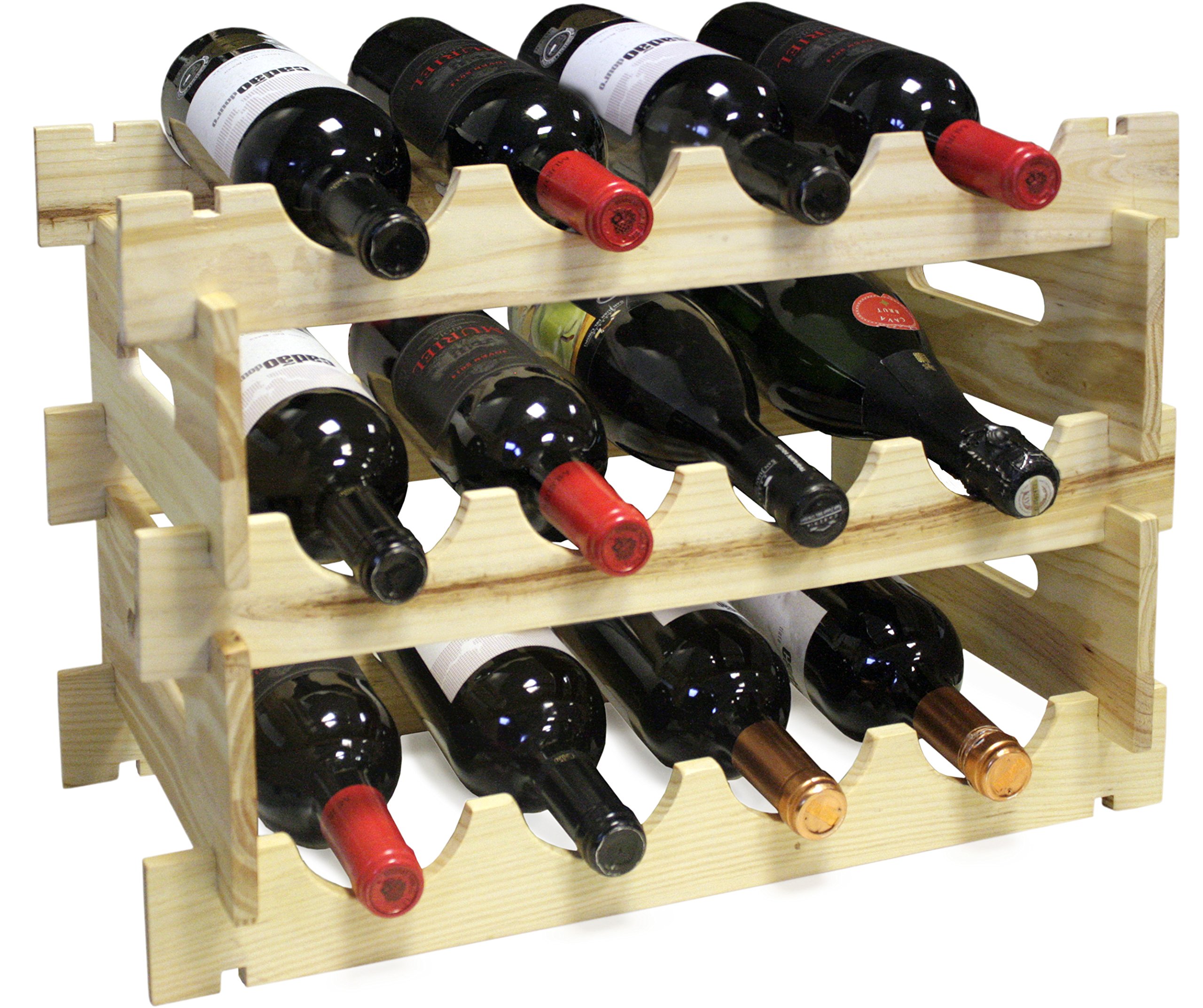 Vin Bouquet FIC 163 Modular bottle rack. Wooden bottle rack for 12 bottles