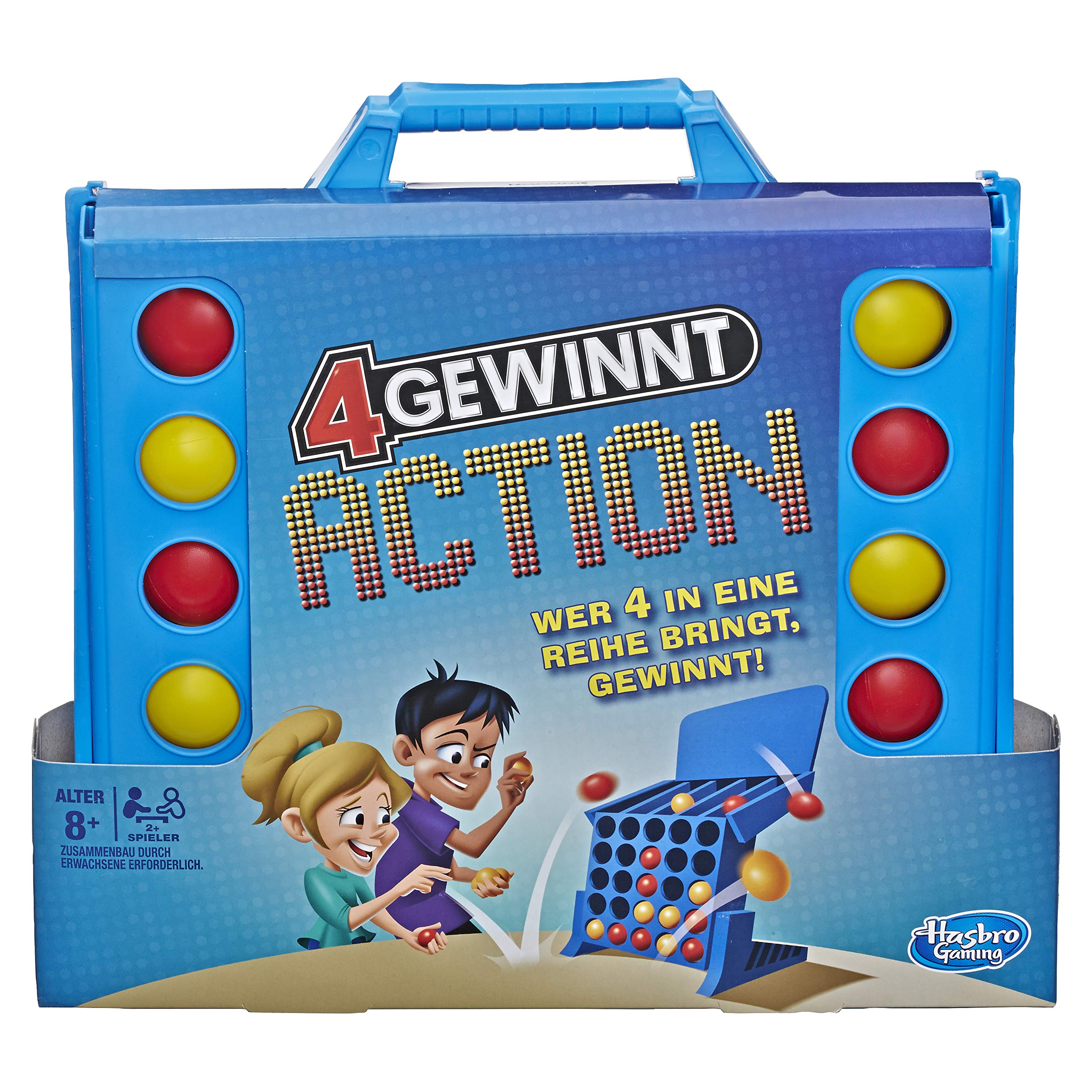 Hasbro E3578100 4 wins action, fast-paced children's game
