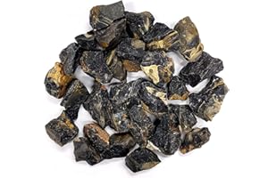 MINERALUNIVERSE 1/2 LB Black Onyx Stones - Bulk Black Onyx Crystal - Raw Natural Stones & Crystals - Fountain Rocks for Cabbing, Polishing, Wire Wrapping, Reiki, Chakra Crystal Healing