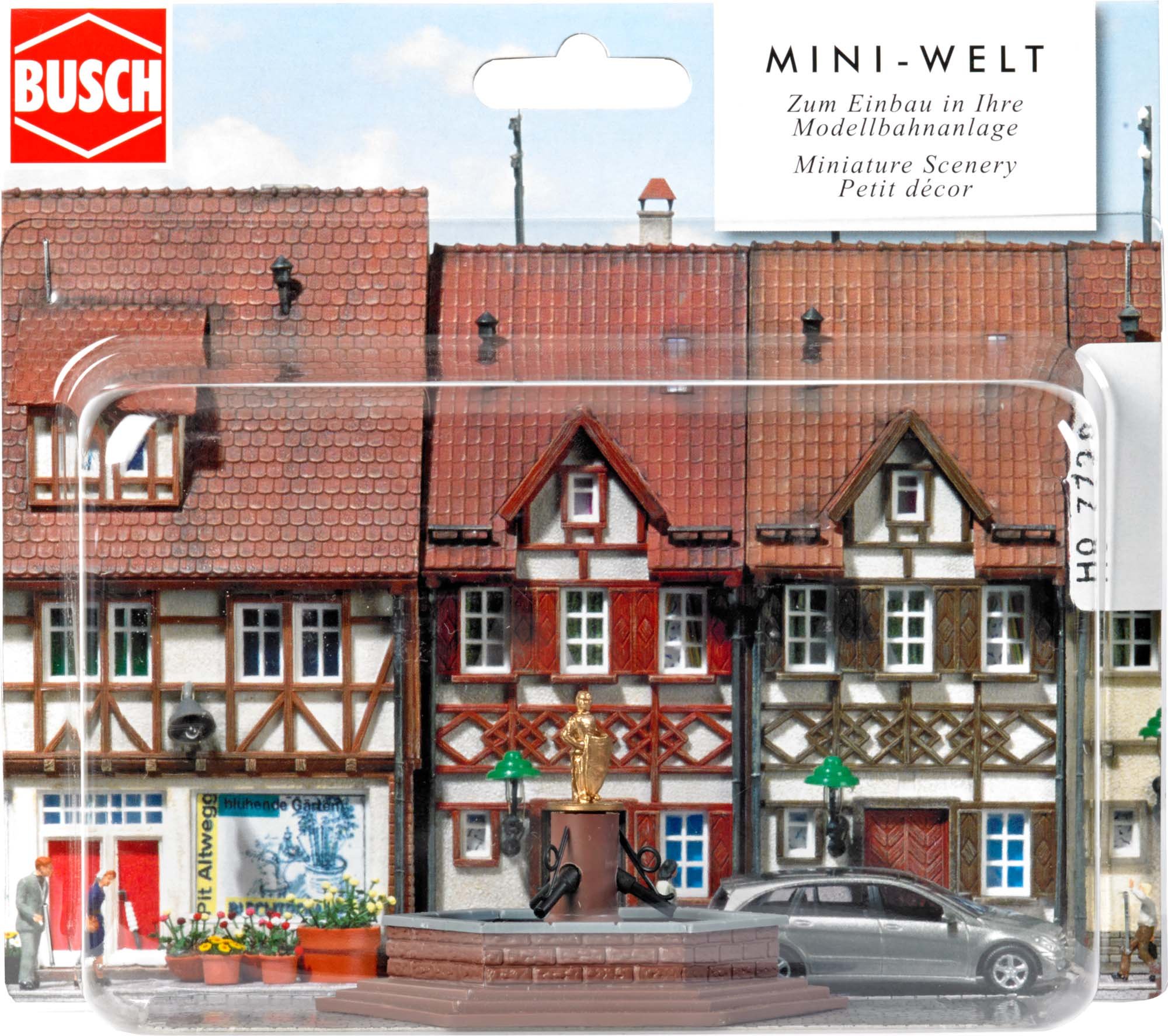Busch 7728 Marketplace Fountain HO Scenery Scale Model Scenery