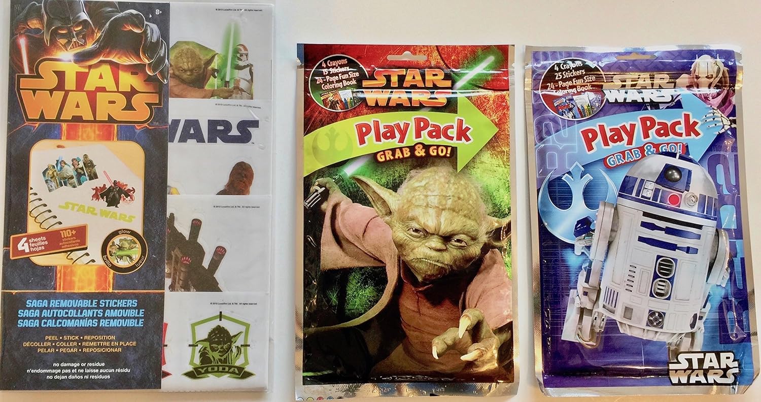 Disney Star Wars extraíble pegatinas de pared & Play paquetes -3 ...