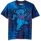 Liquid Blue Men's Grateful Dead Big Bear Tie Dye Short Sleeve T-Shirt, Tie Dye/Multi, Small