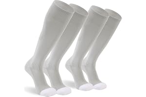 Sunew Soccer Baseball Socks, 2/3 Pack Multi-Sport Athletic Softball Football Volleyball Socks for Youth Adult 4 Size