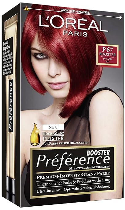 L'Oréal Paris Préférence Booster, P67 Intensiv Rot, 3er Pack (3 x 1 ...