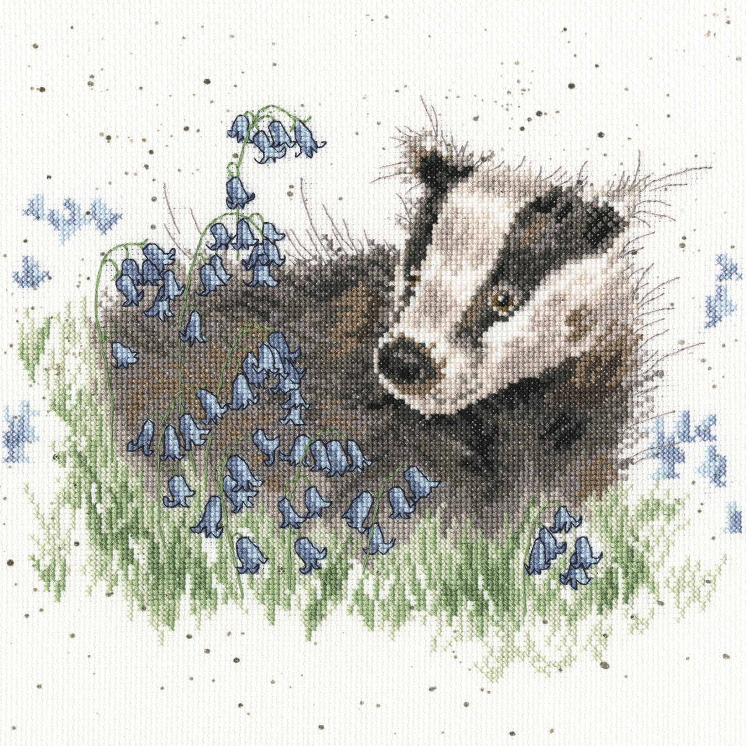 Bothy Threads Bluebell Forest Counted Cross Stitch Kit 26x26cm XHD31