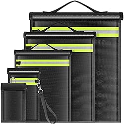 Lulrsay 5 Pack Faraday Bags EMP Proof,Faraday Bags