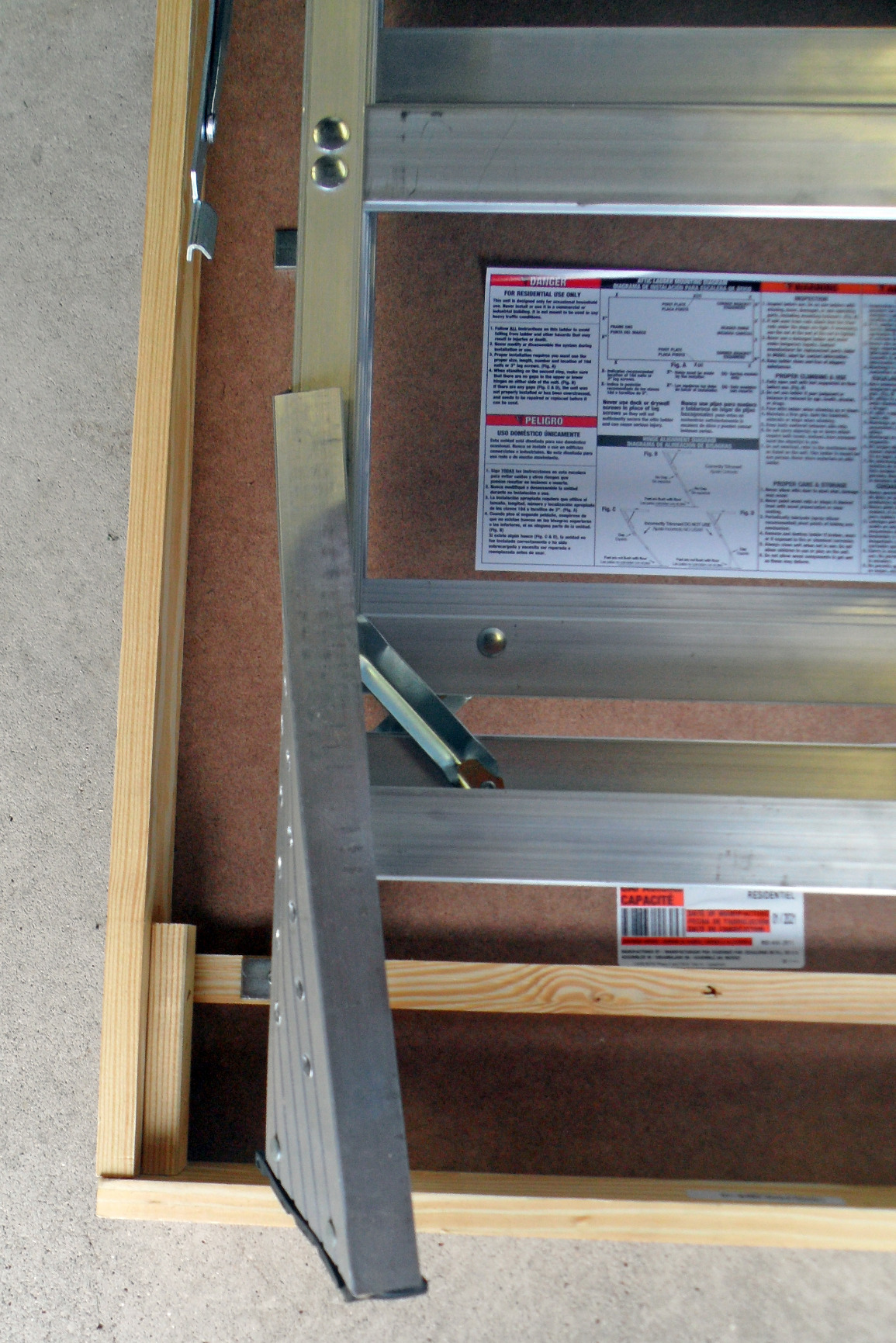 30/mo Finance Louisville Ladder AA2210 Elite Aluminum Attic Ladder