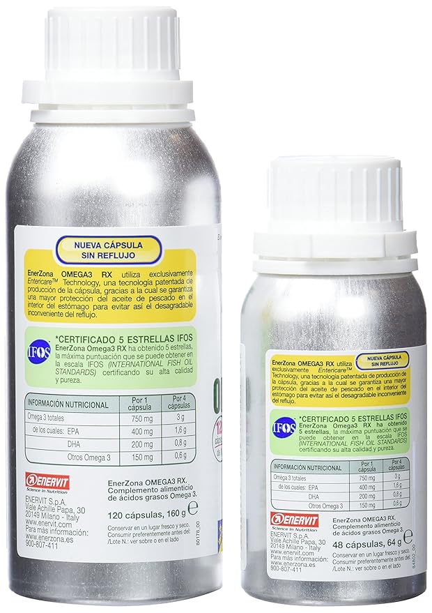 OMEGA 3 RX PACK 120 + 48 CAPSULAS ENERZONA