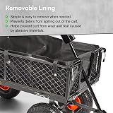 VonHaus Garden Cart Utility Wagon 350kg Capacity Heavy Duty Trolley view 5