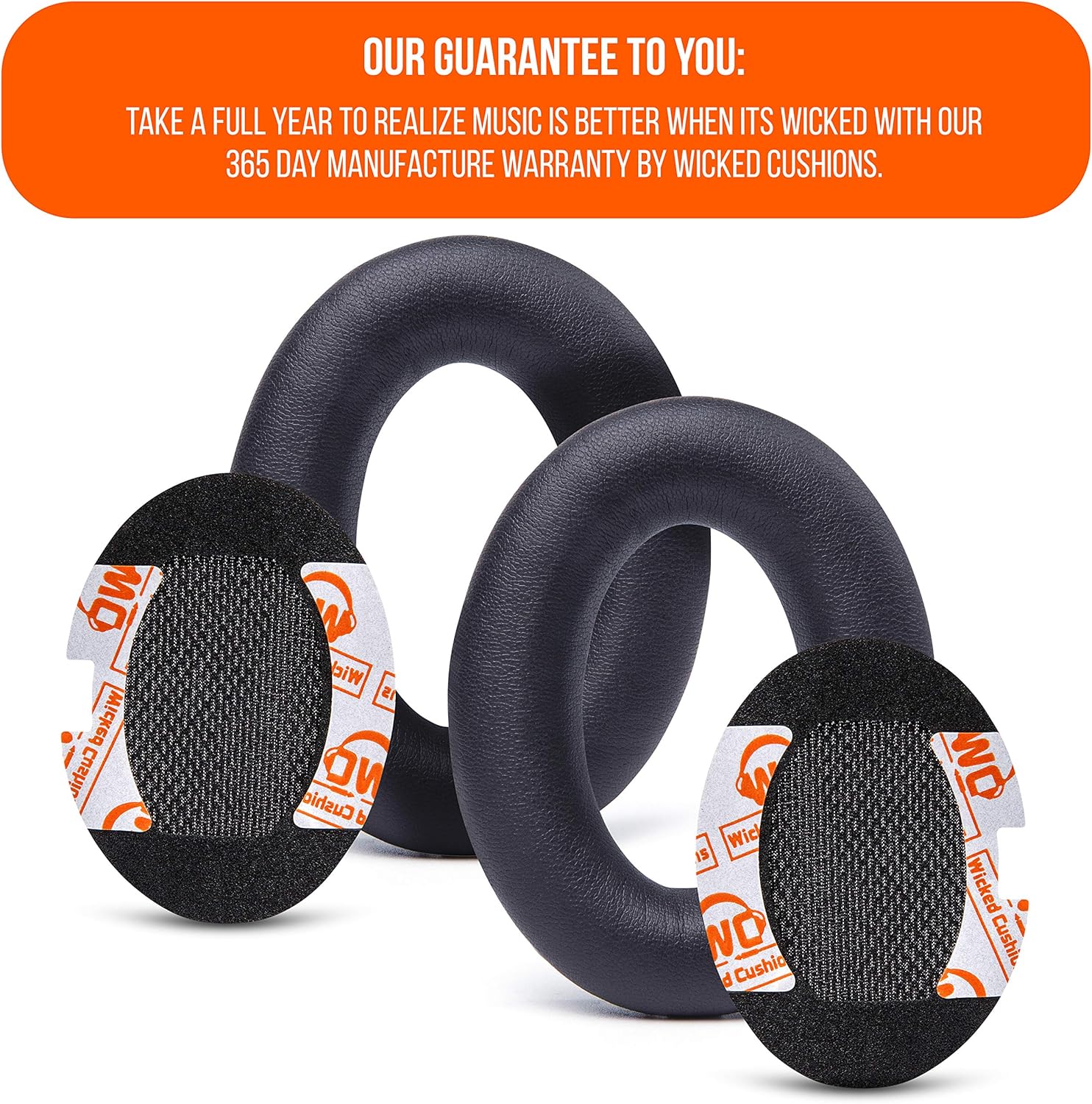 WC Upgraded Replacement Ear Pads for Bose QC15 Headphones Made by Wicked Cushions- Supreme Comfort - Compatible with QC25 / QC2 / AE2 / AE2i / AE2W - Extra Durable | Black: Electronics