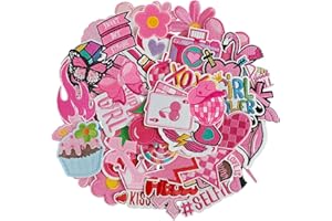 TACVEL 45 Pieces Pink Iron on Patch, Girls Iron on Patches Set, Sew on/Iron on Embroidered Patch Applique for Clothes, Dress, Hat, Jeans, DIY Accessories