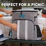 Everlasting Comfort Cooler Backpack Insulated 54 Cans 4 Wine Bottles Leakproof view 8