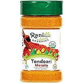 Rani Organic Tandoori Masala (Marinade & Grilled Spice Blend) 8-Spice Indian Blend 3oz (85g) PET Jar ~ All Natural | Vegan | 