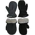 N'Ice Caps Baby Toddler Mittens Kids 2 Pairs Fleece Gloves Winter Warm Sherpa Lined