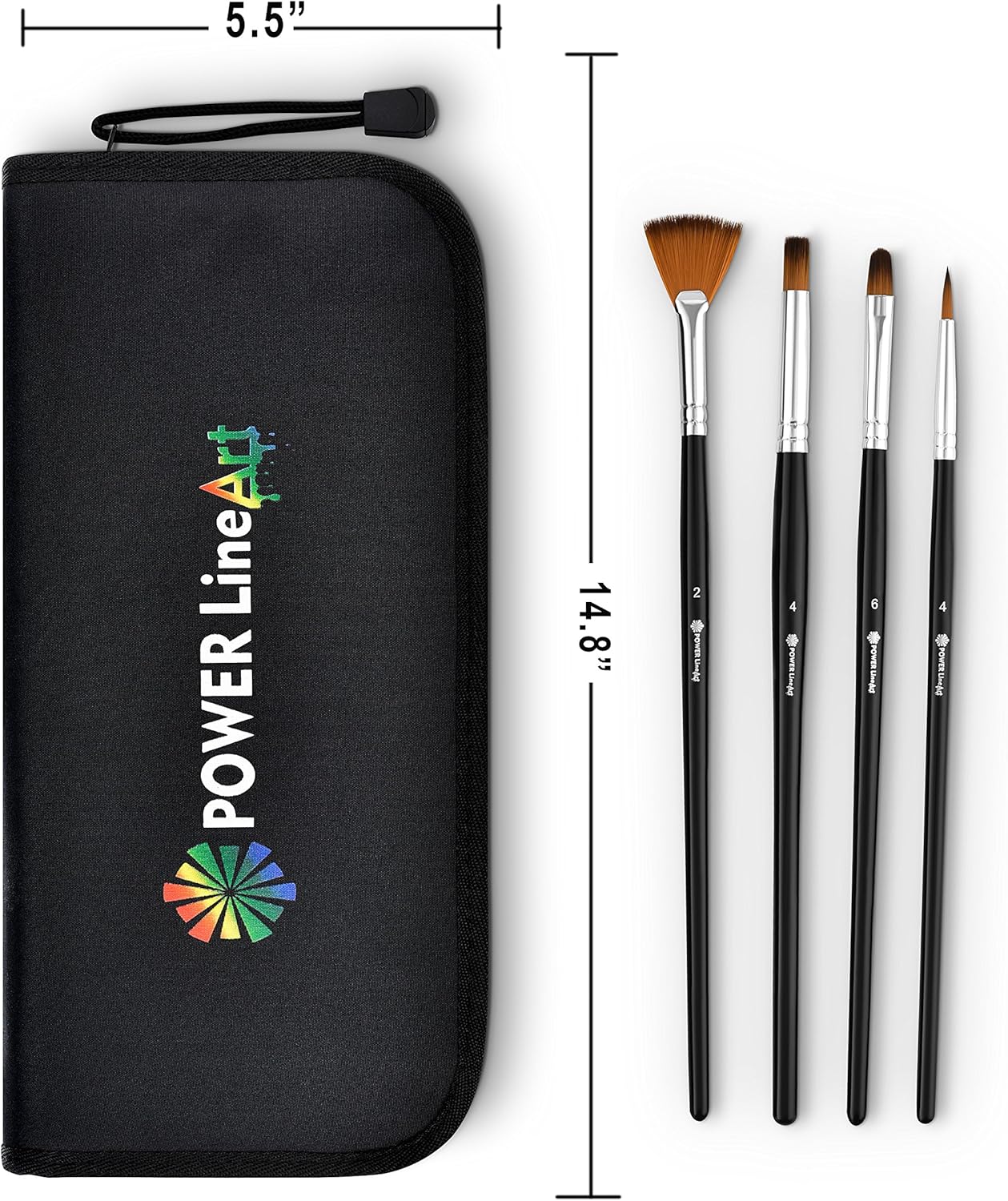 Acrylic Paint Brushes For Acrylic Painting for Kids & Adults Professional Grade Art Supplies Set w/ Lightweight Brush Holder for Paintbrushes; Detail Brush Set for Oil Watercolor, FREE Painting Course