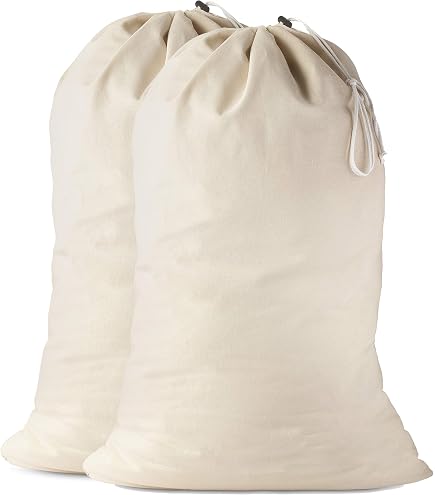 Lot De 3 Sacs à Linge Sale De Voyage - 61x91 Cm, Pliables, Avec Cordon De Serrage - Pour Camping, Voyages, Tri Du Linge
