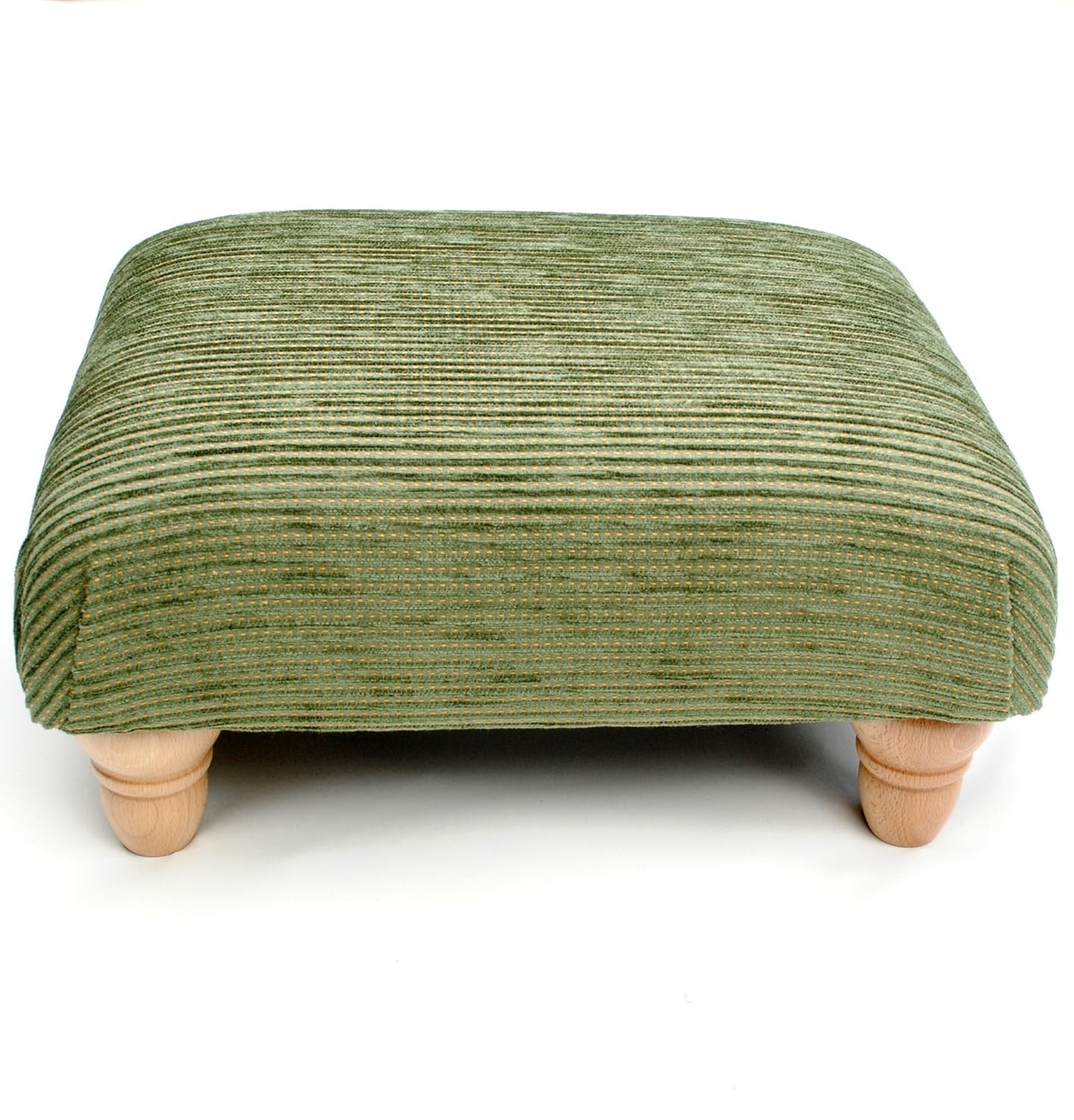 Moss Green Chenille Upholstered Low Footstool Amazon.co.uk Kitchen & Home