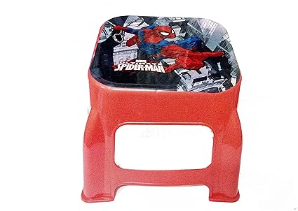 Art Box Latest Sitting Stool for Kids boy Super Hero Print use Indoor Or Outdoor ( up to 35 kg )