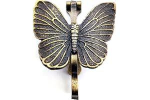 5MOONSUN5's Butterfly Door Knocker Door Knocker for Front Door | Antique Finish Solid Cast Iron Door Knockers with Strike Plate