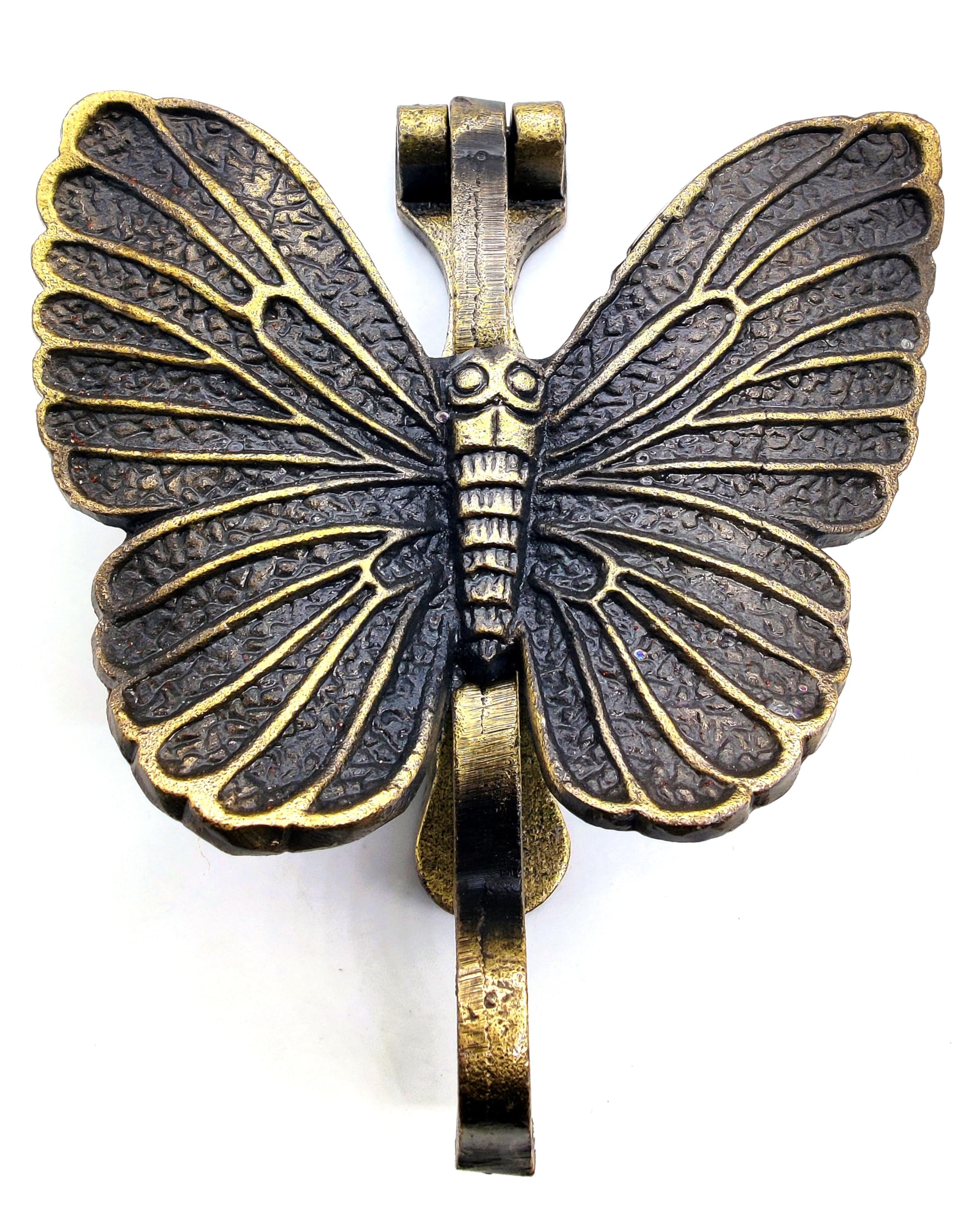 Photo 1 of 5MOONSUN5's Butterfly Door Knocker Door Knocker for Front Door | Antique Finish Solid Cast Iron Door Knockers with Strike Plate