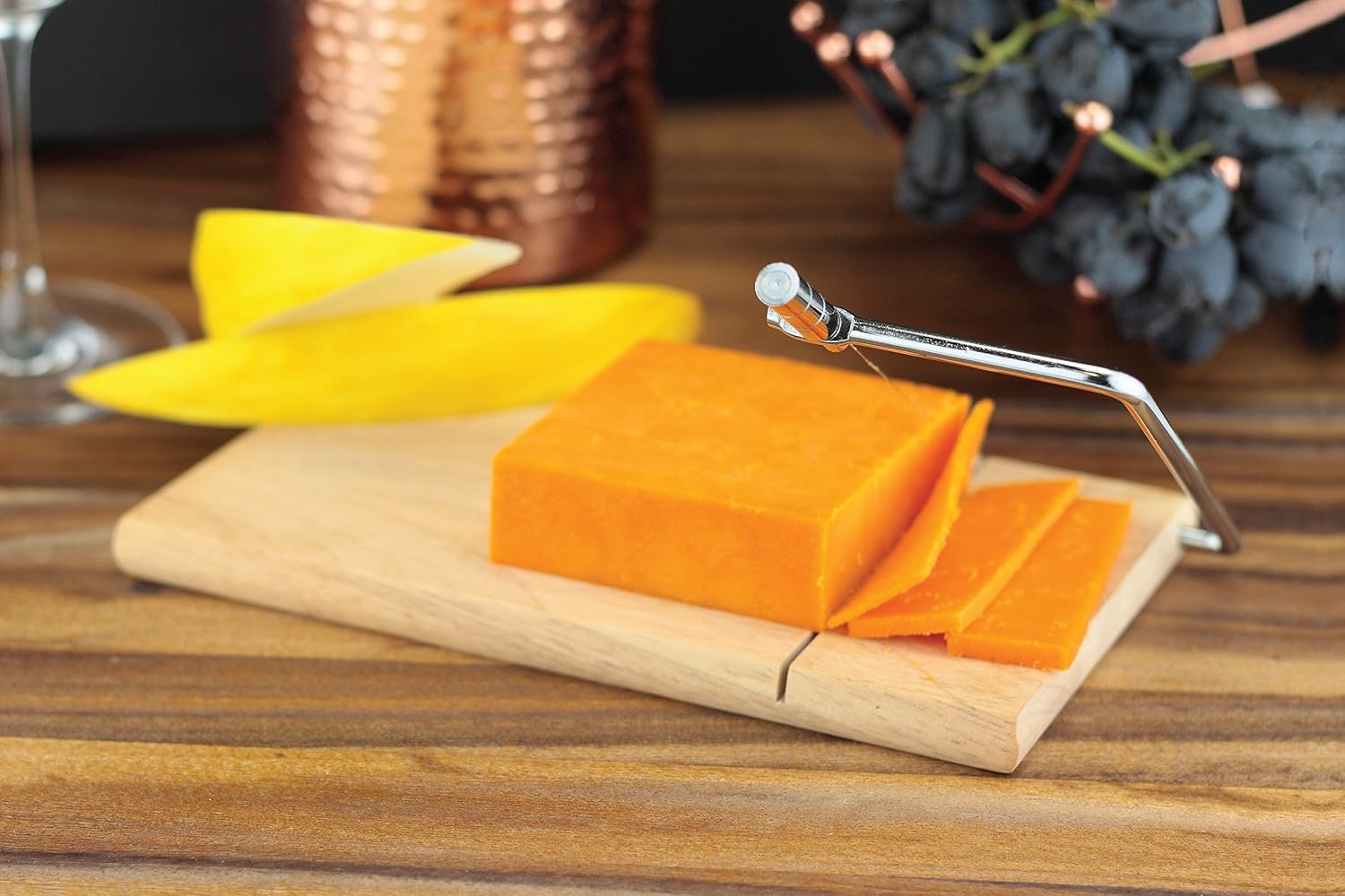 Rb Cheese Board with Wire, Multi-colour, 23L x 14W cm - Image 5
