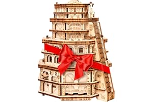ESC WELT Quest Tower - 3D Escape Game Puzzle Box - Brain Teaser Puzzle for Adults & Teens - Eco-Friendly Wooden Escape Room Game - Mind Puzzle Game with Hidden Compartment - Family Games Puzzle